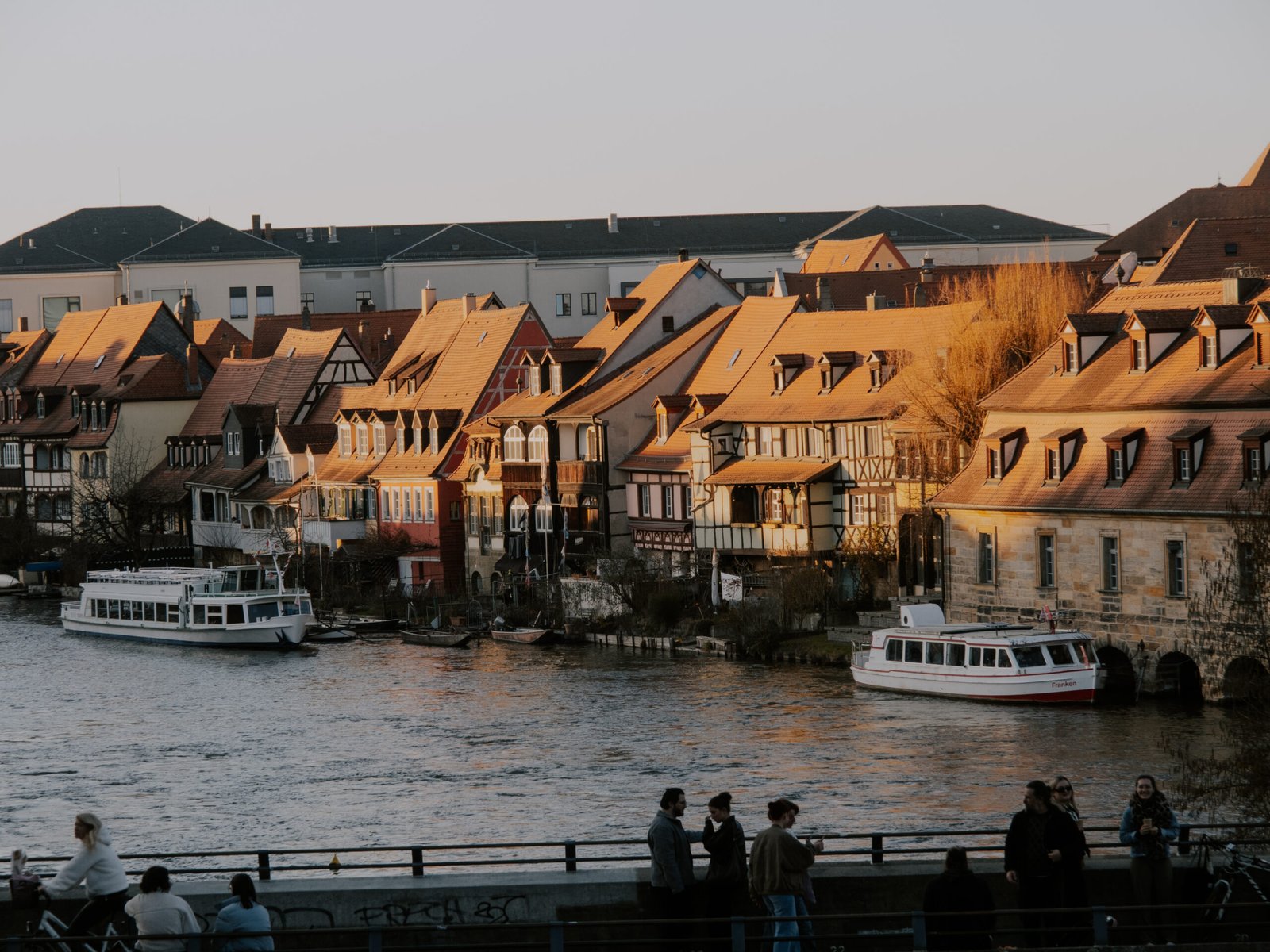 Half-timbered fishermen's houses of Klein Venedig (Little Venice) along the Regnitz River in Bamberg